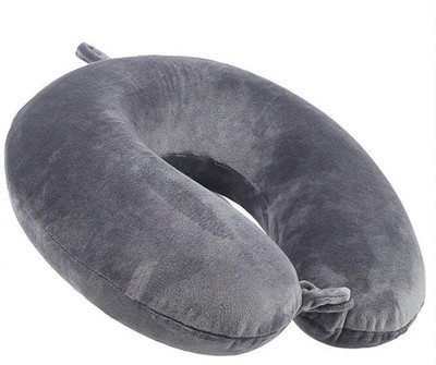 SYMKARD Finest Soft Neck Pillow for Travelling | Neck Pillow for Travel Micro Fiber Neck Pillow(GREY)
