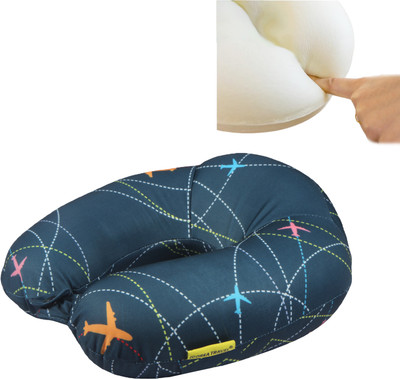ORKA Travel Memory Foam Spandex Digital Printed High Back U Neck Pillow(Planes Theme)