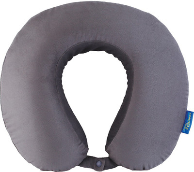TRAVEL BLUE Travel Memory Foam Pillow Neck Pillow(Grey)