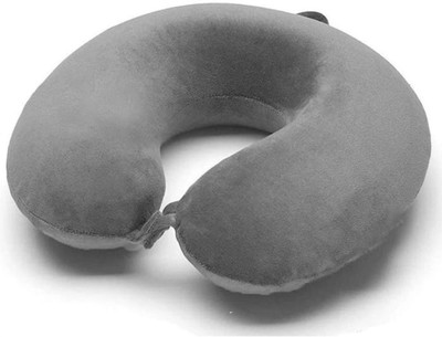 Jounwal Fibre U-Shaped Soft Travelling Multipurpose Pillow Neck Pillow & Eye Shade(Light Grey)