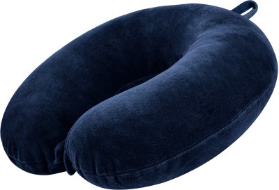 Greeli U-Shaped Micro Fibre Travelling Neck Pillow Multipurpose Neck Support, Headrest Neck Pillow(Navy Blue)