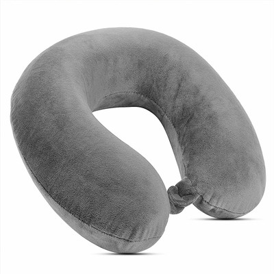 Zenenx Neck Travel Pillow, Unisex U-Shaped Micro Fibre Soft Cushions Neck Rest Pillow for Travel, Car, Train, Flight, Bus, Neck Travel Pillow Multipurpose ( Grey ) Neck Pillow(Grey)