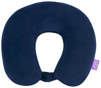 VIAGGI U shape Memory Foam Neck Pillow(Blue)