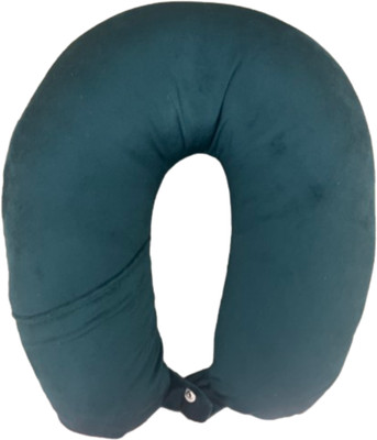 DEESAK U-Shaped Micro Fibre Travelling Neck Pillow Multipurpose Neck Support, Headrest Neck Pillow(Olive)