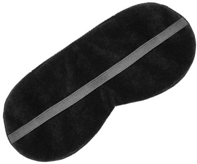 Maanisha Enterprises Eye Mask For Traveling, Sleeping With Blind Fold For Smooth & Comfortable Sleep Eye Shade(Black)