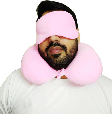 Juzzii Velvet Neck Pillow Eye Mask - Combo Airline Pillow Sleeping Pillow with Sleeping Eye Mask Travel Eye Mask Great for Long Road Trips and Flights, Ideal For Men & Women - Pink Neck Pillow & Eye Shade(Pink) Juzzii Velvet Neck Pillow Eye Mask - Combo Airline Pillow Sleeping Pillow with Sleeping Eye Mask Travel Eye Mask Great for Long Road Trips and Flights, Ideal For Men & Women - Pink Neck Pillow & Eye Shade(Pink)