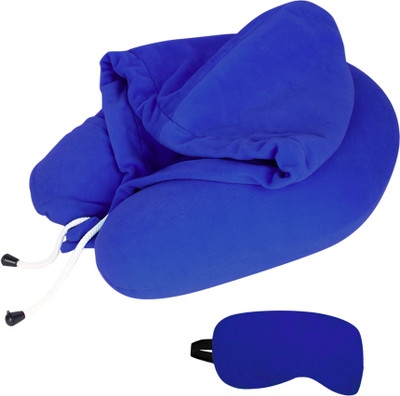pillow tree Neck Pillow with Eye Mask Neck Pillow & Eye Shade(Nevy Blue)