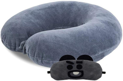 Juzzii Velvet Neck Pillow Eye Mask - Combo Airline Pillow Sleeping Pillow with Sleeping Eye Mask Travel Eye Mask Great for Long Road Trips and Flights - Grey Neck Pillow and Mask No-2 Neck Pillow & Eye Shade(Grey) Juzzii Velvet Neck Pillow Eye Mask - Combo Airline Pillow Sleeping Pillow with Sleeping Eye Mask Travel Eye Mask Great for Long Road Trips and Flights - Grey Neck Pillow and Mask No-2 Neck Pillow & Eye Shade(Grey)
