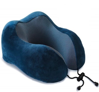 Skylofts Memory Foam Travel Neck Pillows Travel Cushions for Sleeping Neck Pillow(Blue)