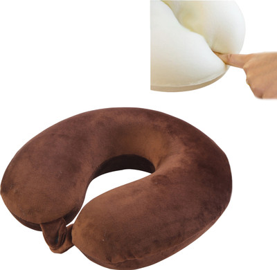 ORKA Travel Memory Foam U Neck Pillow(Brown)