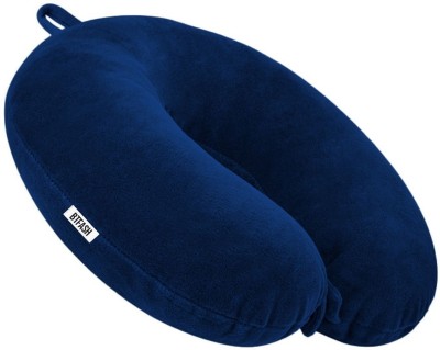 BTfash Soft Fibre Filled Neck Pillow Neck Pillow(Blue)