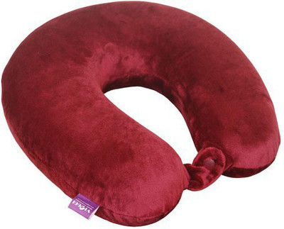 VIAGGI U shape Memory Foam Neck Pillow(Burgandy)