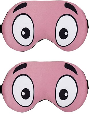Nitsha Super Soft Cute Cartoon Sleeping Eye Mask for Men Women Girl Boy M No.151 Pack-2 Eye Shade(Multi)