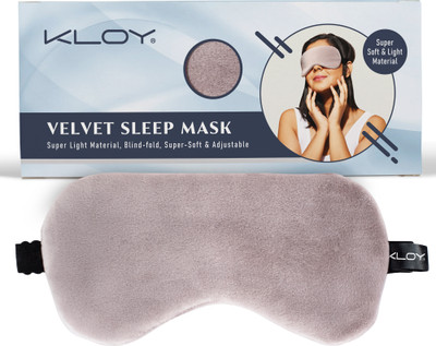 KLOY Breathable Sleep Eye Mask with Smooth And Adjustable Strap for Travelling Eye Shade(Grey)