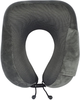 CUSHY Memory Foam Luxury Travel Neck Pillow with 360-Degree Head Support Soft Pillow Neck Pillow(Dark Grey)