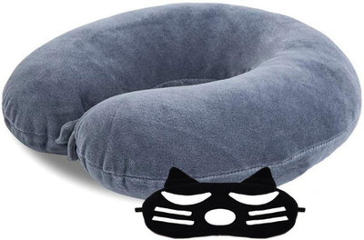 Juzzii Velvet Neck Pillow Eye Mask - Combo Airline Pillow Sleeping Pillow with Sleeping Eye Mask Travel Eye Mask Great for Long Road Trips and Flights - Grey Neck Pillow and Mask No-31 Neck Pillow & Eye Shade(Grey) Juzzii Velvet Neck Pillow Eye Mask - Combo Airline Pillow Sleeping Pillow with Sleeping Eye Mask Travel Eye Mask Great for Long Road Trips and Flights - Grey Neck Pillow and Mask No-31 Neck Pillow & Eye Shade(Grey)