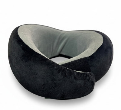 DreamFresh NECK PILLOW Neck Pillow(GREY AND BLACK)
