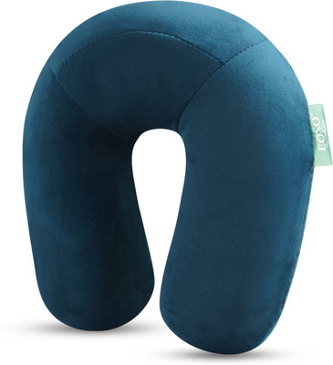 EOXO Travel Neck Pillow Cushion for Flight Car & Office | U-Shaped Headrest with Soft Neck Pillow(Blue)