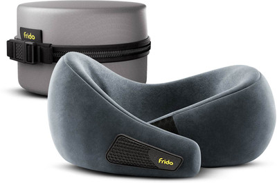 Frido Travel Neck Pillow, Premium Memory Foam Pillow for Flight Travel Neck Pillow(Bluish Grey) deal from flipkart Frido Travel Neck Pillow, Premium Memory Foam Pillow for Flight Travel Neck Pillow(Bluish Grey) deal from flipkart