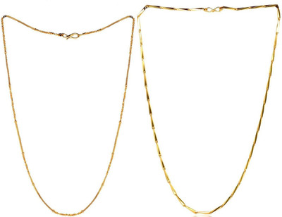 HEM RUPA The Perfect Necklace Chain for Men and Boys Gold-plated Plated Brass, Metal Chain