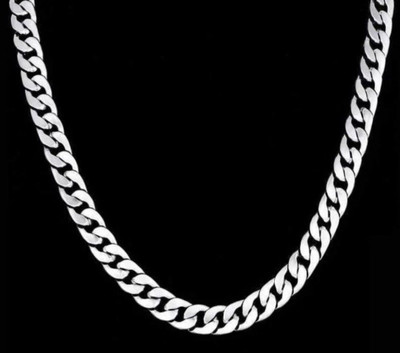 Basukiya Silver Plated Aloy Chain Silver Plated Alloy, Steel Chain