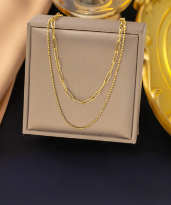 MYKI Gold-plated Plated Stainless Steel Necklace