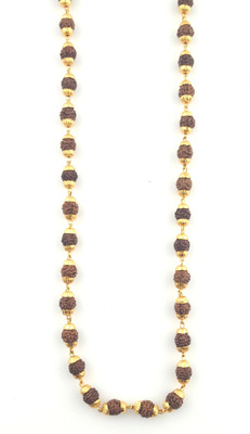SHRI ASTHA VINAYAK rudraksh mala Gold-plated Plated Brass Chain