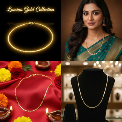 Elysta Elysta Micro Gold Chain Gold-plated Plated Brass, Alloy Chain