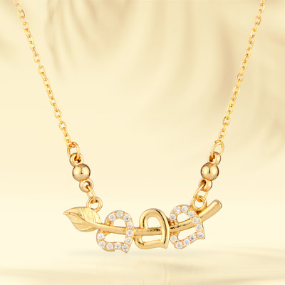 Golden Vine Metal Necklace