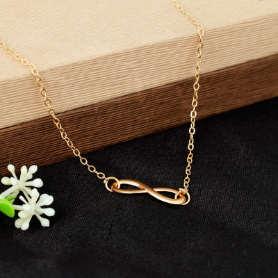 Fashion Frill Neck Wear Gold Plated Chain Necklace For Women Girls Chain Pendant For Girls Gold-plated Plated Stainless Steel Chain