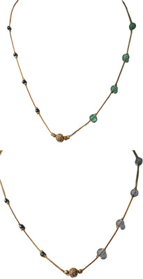 RDH Jewellery Sparkling Beads Gold-plated Plated Stainless Steel Chain