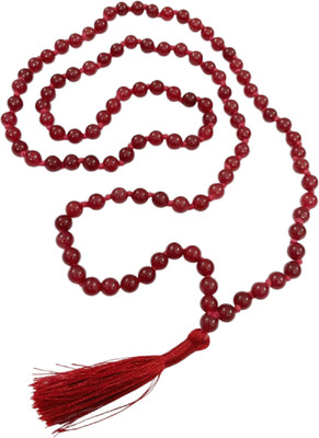 numeroastro Red Hakik | Red Agate Hand Knotted Mala For Men & Women (6 MM Approx) Agate Stone Chain