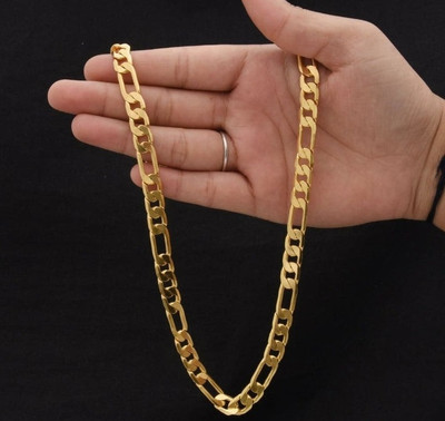 Lovemi Movements Golden Chain For Men Boys Exclusive Gold Plated Golden Thin Neck Chain Gold-plated Plated Alloy Chain