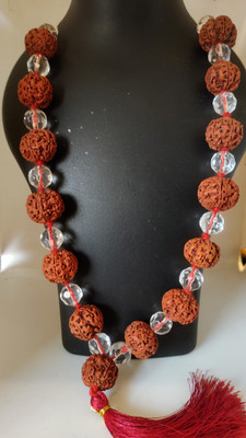 Shiv Aastha Pure Natural Nepali 5 Mukhi Rudraksha With Diamond Cutting Original Sphatic 54+1 Beads Rudraksha Necklace Shiv Aastha Pure Natural Nepali 5 Mukhi Rudraksha With Diamond Cutting Original Sphatic 54+1 Beads Rudraksha Necklace