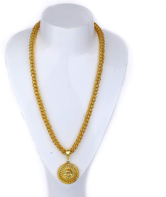 BHASHIMI 1 gram High Quality Indian Polished “20” Inches Gold Chain for Men and boy Gold-plated Plated Alloy Chain