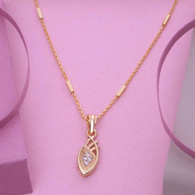 Dency Combo of 4 Elegant and Skin Friendly Gold Plated Necklaces Gold-plated Plated Brass Chain