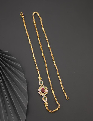 RV FASHION Diamond Gold-plated Plated Copper Chain