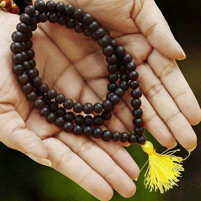 Karungali 4mm Unpolished Natural Karungali Mala Wood Chain
