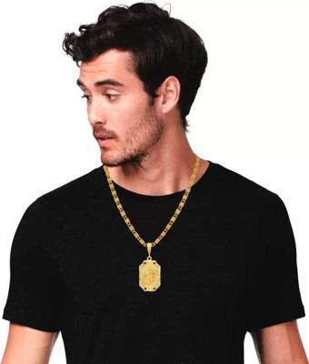 GAFUT New style new year gold pendant chain for man and boy Gold-plated Diamond Copper Pendant Set