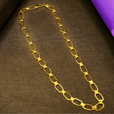 RAJAVEER IMITATION LUXURY GOLD-PLATED KADI CHAIN FOR MEN Gold-plated Plated Alloy Chain