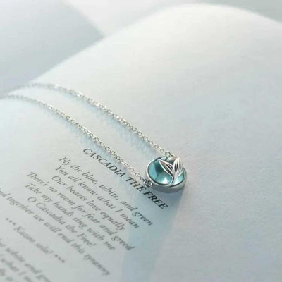 Brijsun Mermaid Tail Pendant Necklace – Ocean-Inspired Silver Plated Chain for Women Silver Plated Alloy, Stainless Steel Chain