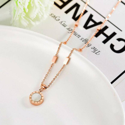 glowzi Glowzi Roman Necklace Chain For Girls Crystal Gold-plated Plated Brass Chain
