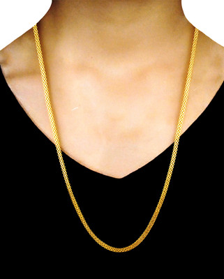 Faizam Collection One Gram Gold Plated Chain Gold-plated Plated Brass Chain