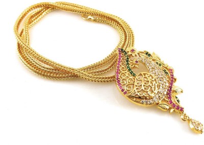 AFJ GOLD ONE GRAM GOLD PLATED TRADITIONAL TRENDY STYLISH DOLLAR CHAIN. Gold-plated Plated Copper Chain