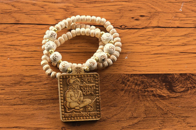 Varun Tulsi mala Original Hanuman locket tulsi mala Bageshwar dham Beads Wood Necklace