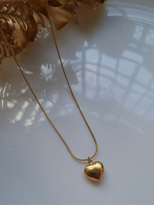 Winnifred Winnifred Anti Tarnish Black Sqewer Crystal Gold-plated Plated Stainless Steel Necklace