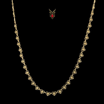 Heer Sutra Stylish Gold Plated Chain for Men – Durable Daily Wear Fashion Necklace Gold-plated Plated Brass, Alloy Chain