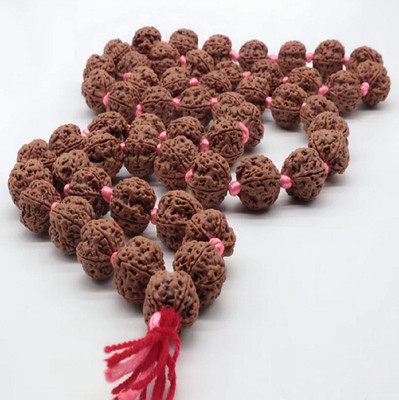 Ceylonmine01 Panchmukh Rudraksha Jaap Maala with Original 5 Mukhi 108 Beads Meditation Maala Beads Rudraksha Chain