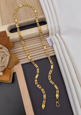 LASAVAMON New style new year gold chain for man and boy Gold-plated Plated Alloy Chain
