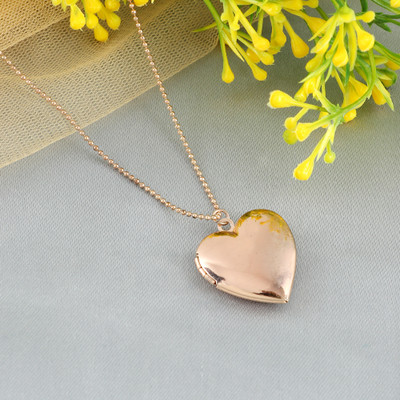 impression Hand Holding Hand Heart Pendant Chain Necklace For Men Gold-plated Crystal Stainless Steel Pendant